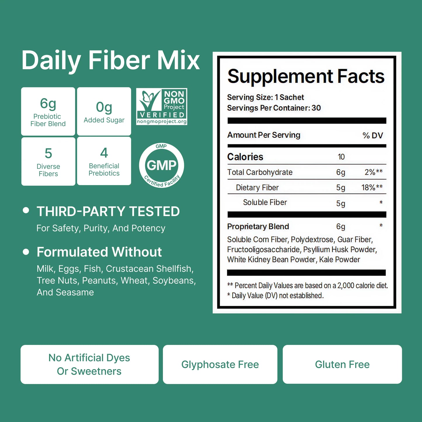 Daily Fiber Mix 30-Sachet Pack